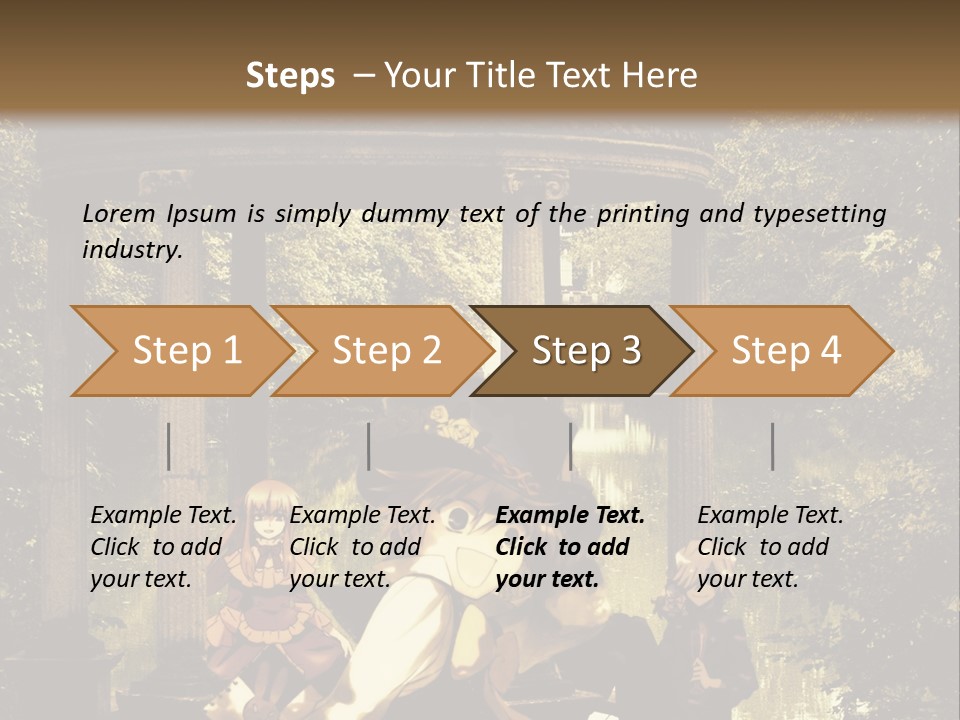 A Group Of People Sitting Around A Gazebo PowerPoint Template