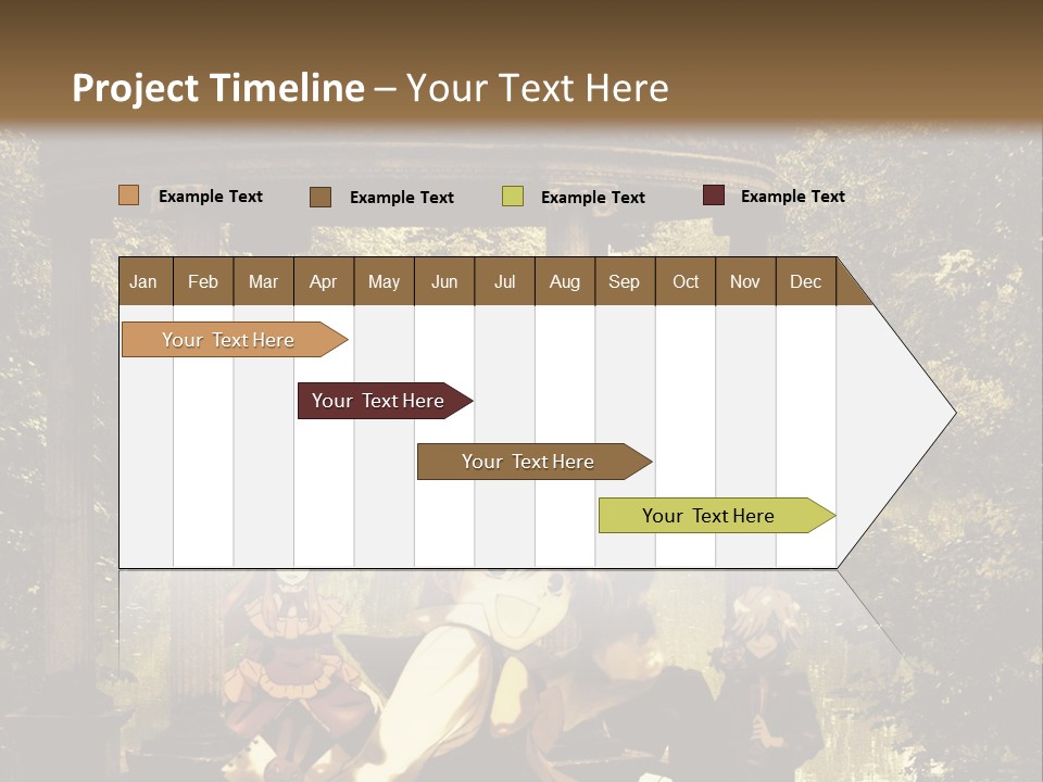 A Group Of People Sitting Around A Gazebo PowerPoint Template