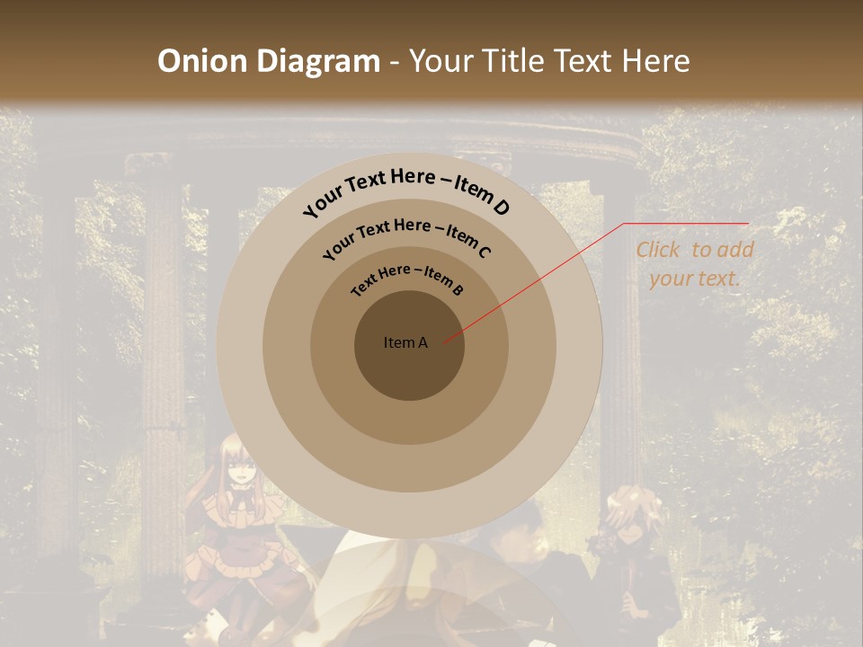 A Group Of People Sitting Around A Gazebo PowerPoint Template