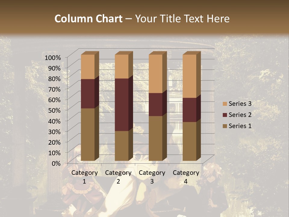 A Group Of People Sitting Around A Gazebo PowerPoint Template