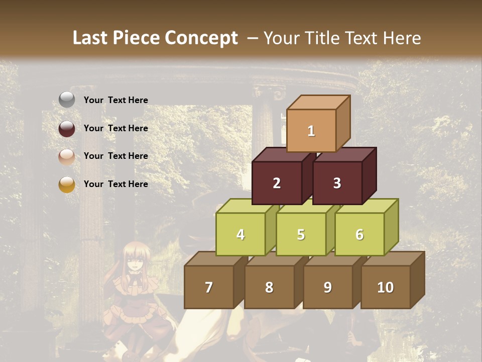 A Group Of People Sitting Around A Gazebo PowerPoint Template