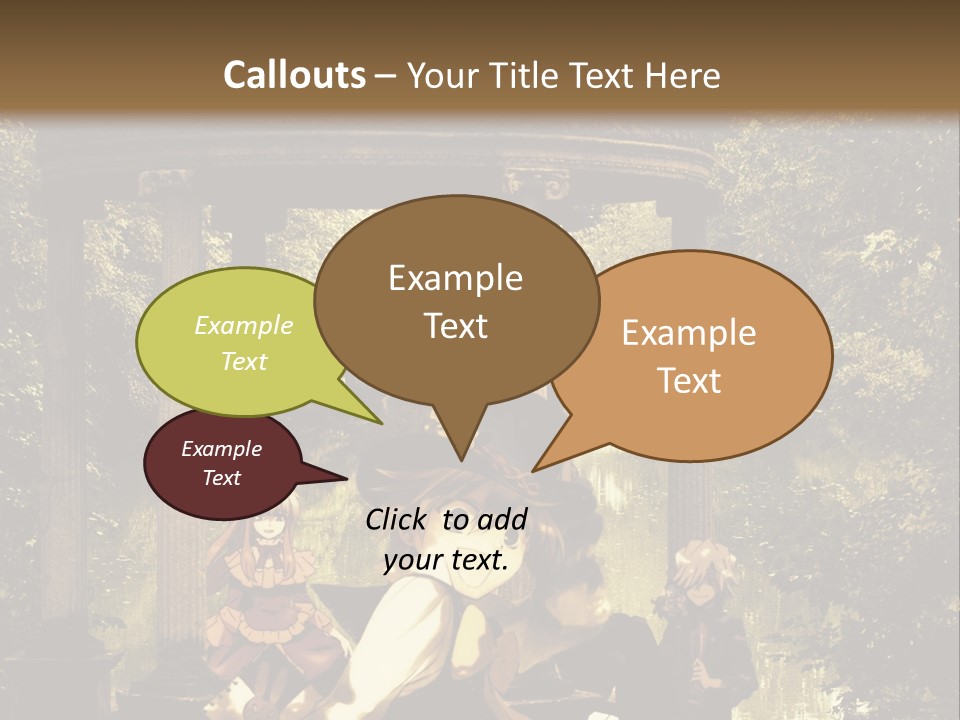 A Group Of People Sitting Around A Gazebo PowerPoint Template