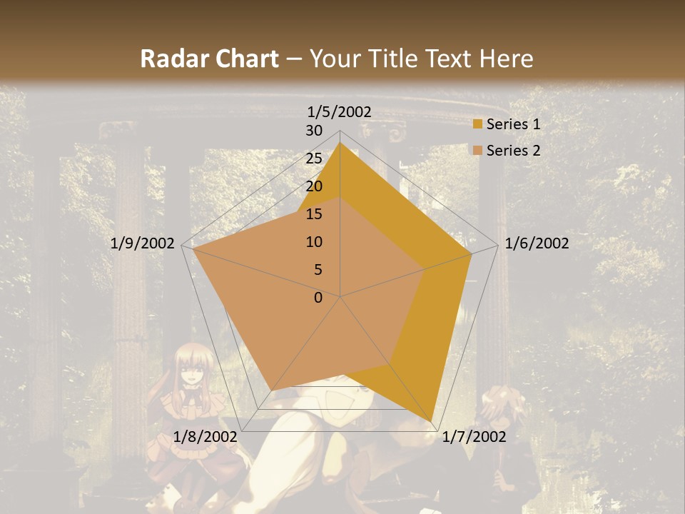 A Group Of People Sitting Around A Gazebo PowerPoint Template