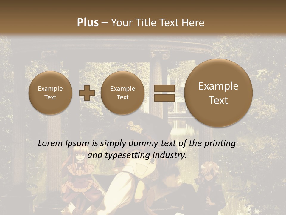 A Group Of People Sitting Around A Gazebo PowerPoint Template
