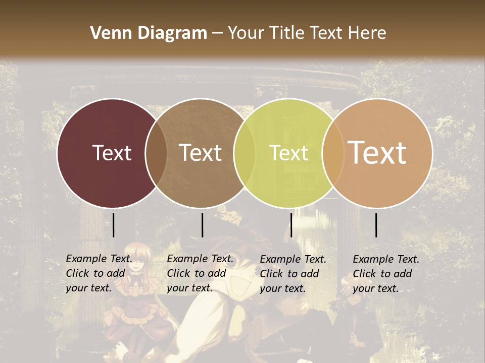 A Group Of People Sitting Around A Gazebo PowerPoint Template