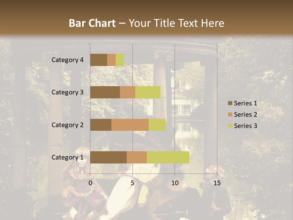 A Group Of People Sitting Around A Gazebo PowerPoint Template
