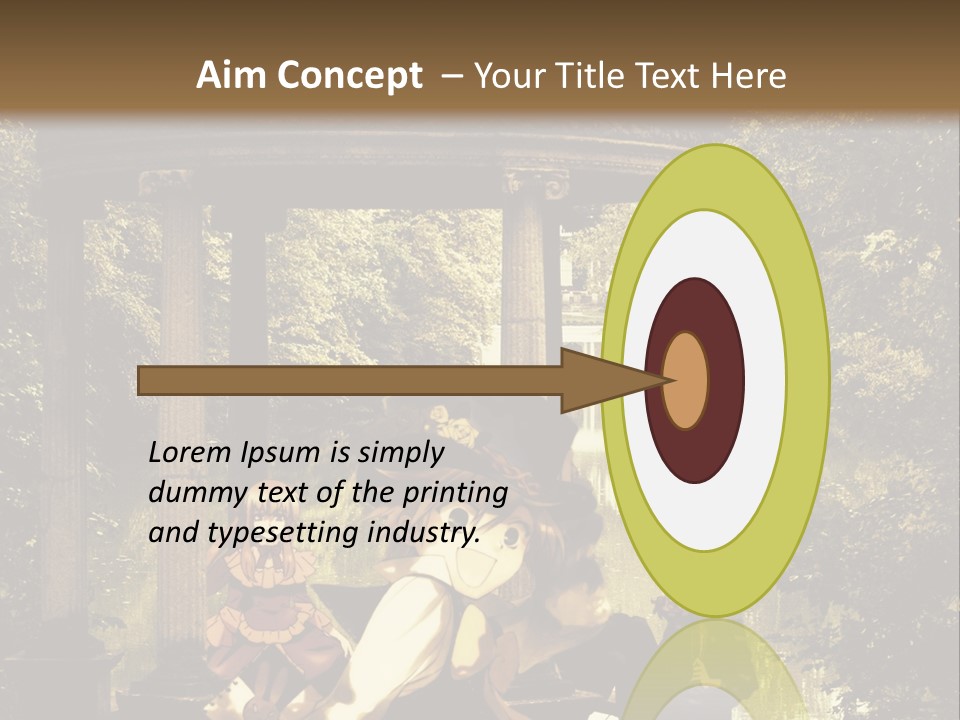 A Group Of People Sitting Around A Gazebo PowerPoint Template