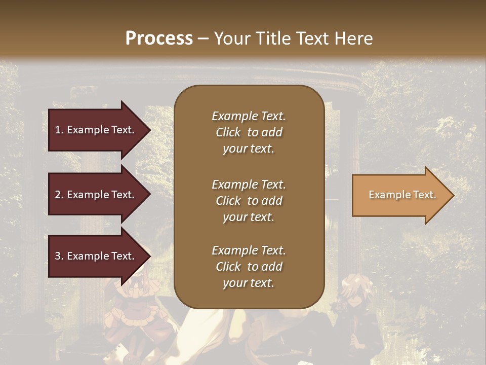 A Group Of People Sitting Around A Gazebo PowerPoint Template