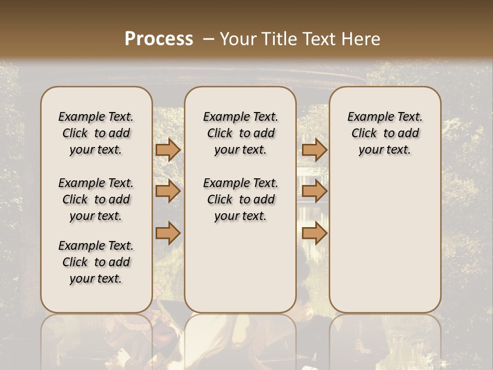 A Group Of People Sitting Around A Gazebo PowerPoint Template