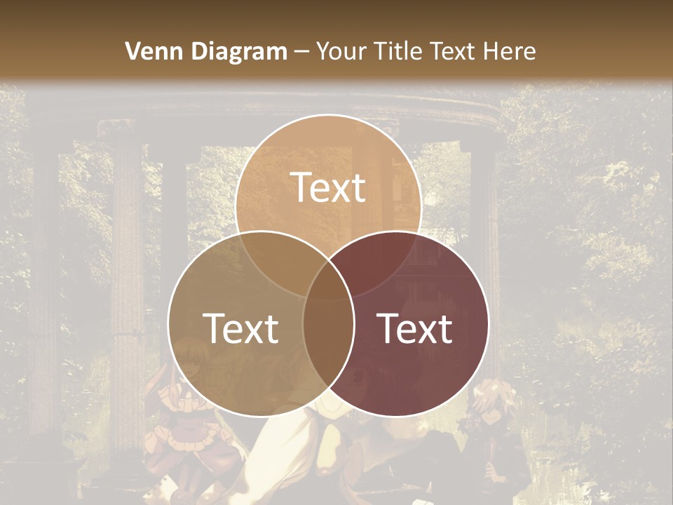 A Group Of People Sitting Around A Gazebo PowerPoint Template