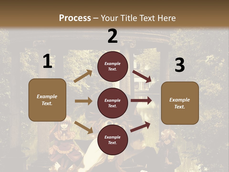 A Group Of People Sitting Around A Gazebo PowerPoint Template