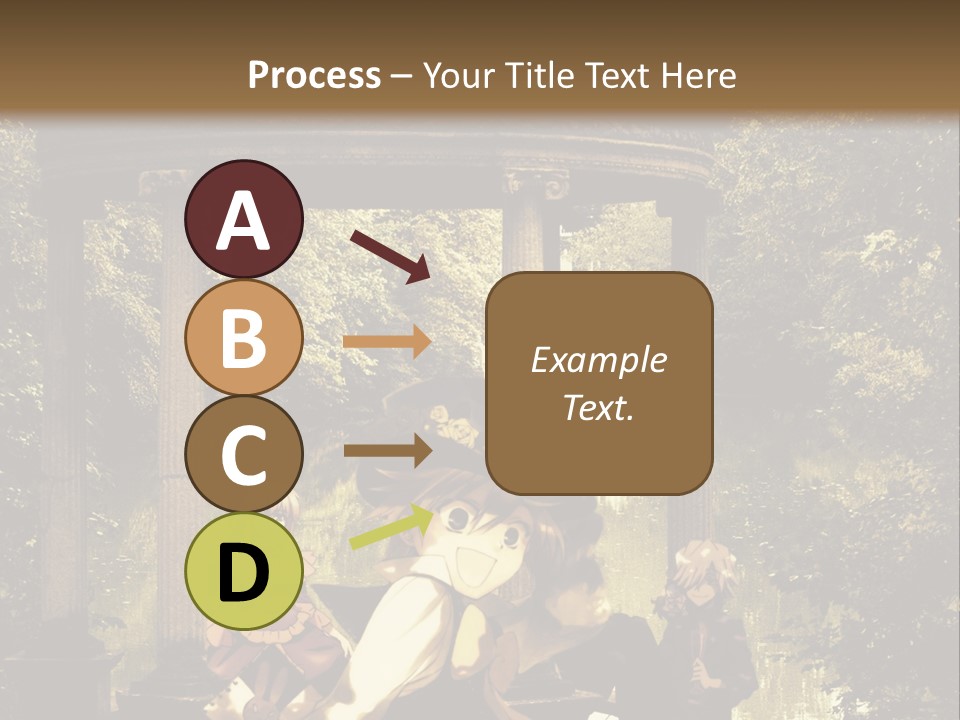 A Group Of People Sitting Around A Gazebo PowerPoint Template