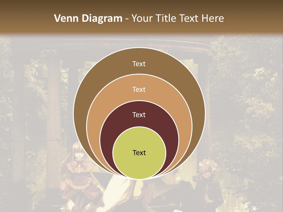 A Group Of People Sitting Around A Gazebo PowerPoint Template