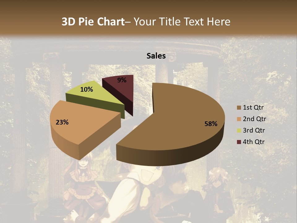 A Group Of People Sitting Around A Gazebo PowerPoint Template