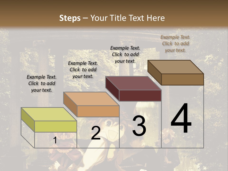 A Group Of People Sitting Around A Gazebo PowerPoint Template