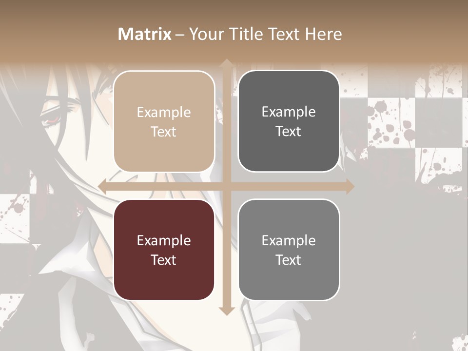 A Man With Black Hair Standing Next To A Woman PowerPoint Template