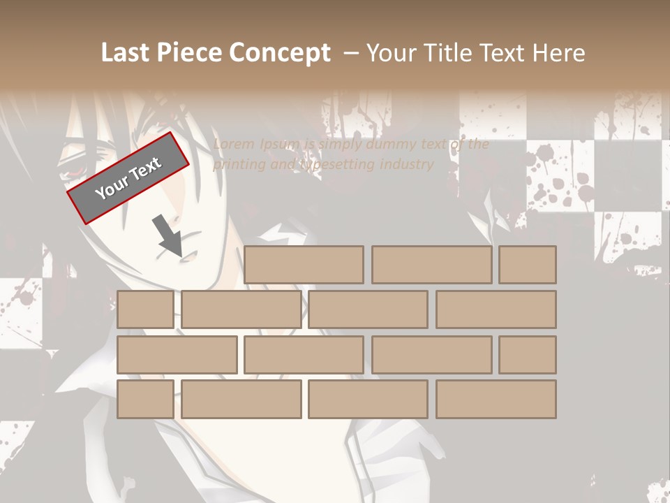 A Man With Black Hair Standing Next To A Woman PowerPoint Template