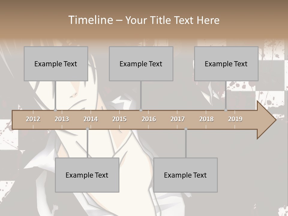 A Man With Black Hair Standing Next To A Woman PowerPoint Template