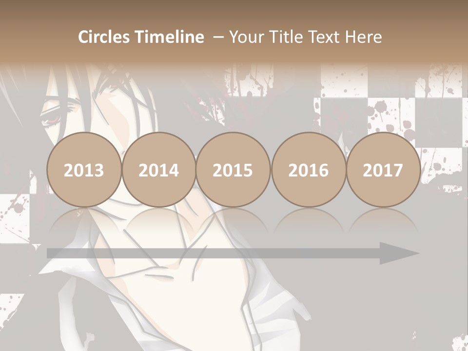 A Man With Black Hair Standing Next To A Woman PowerPoint Template