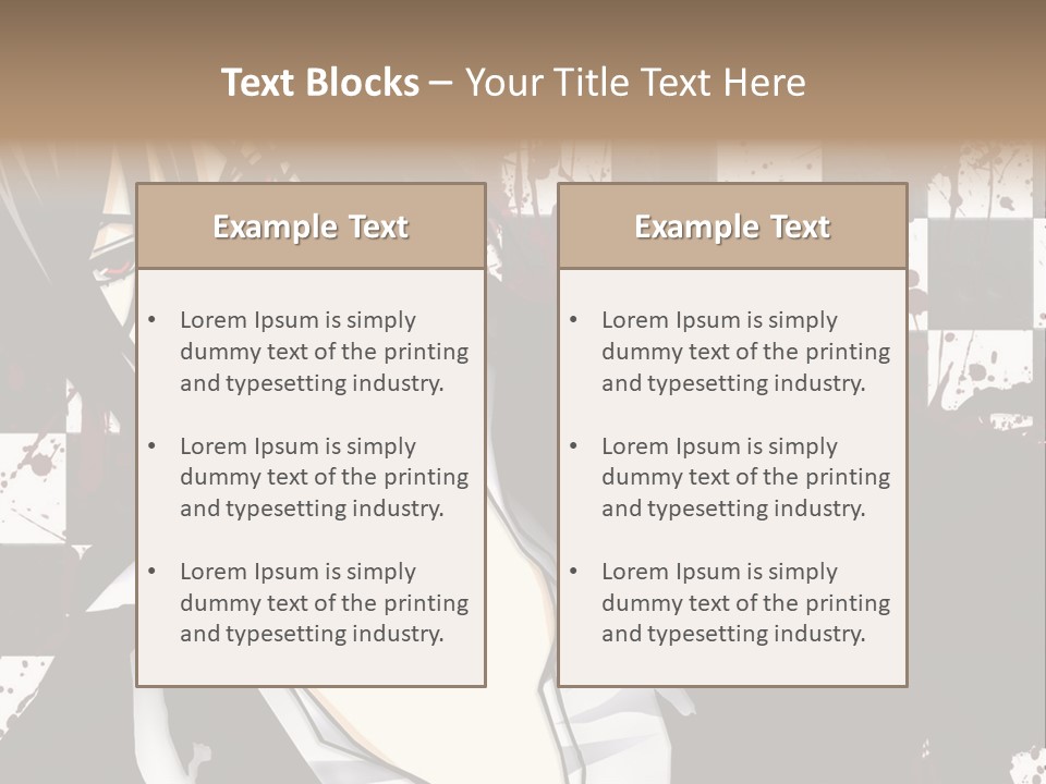 A Man With Black Hair Standing Next To A Woman PowerPoint Template