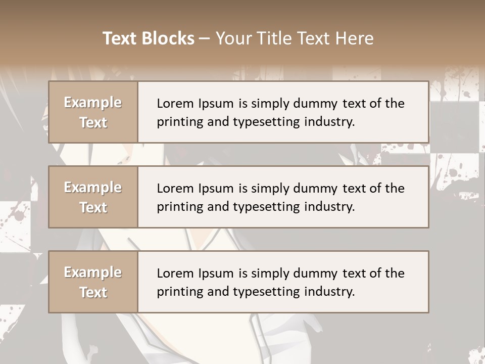 A Man With Black Hair Standing Next To A Woman PowerPoint Template