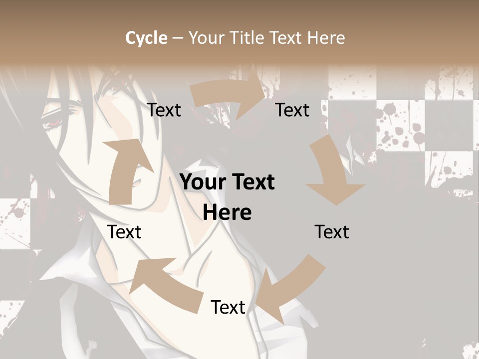 A Man With Black Hair Standing Next To A Woman PowerPoint Template