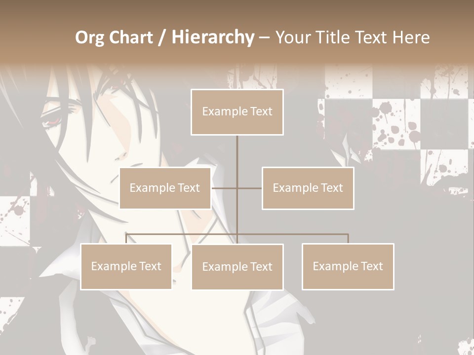 A Man With Black Hair Standing Next To A Woman PowerPoint Template