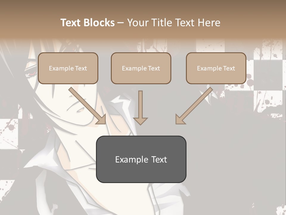 A Man With Black Hair Standing Next To A Woman PowerPoint Template