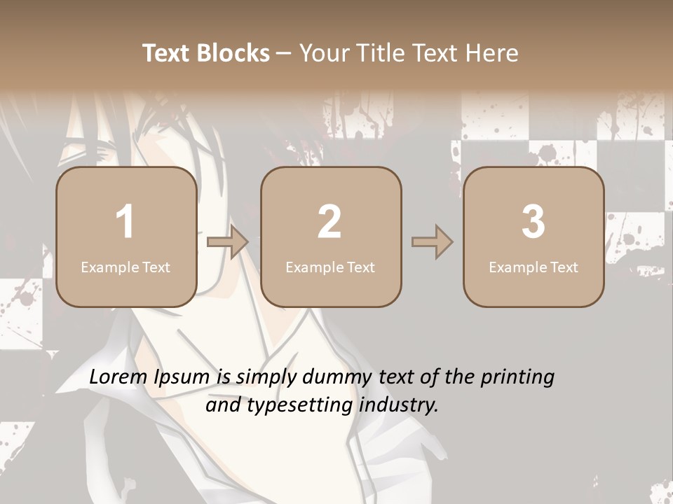 A Man With Black Hair Standing Next To A Woman PowerPoint Template