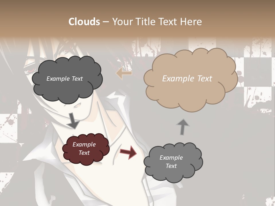 A Man With Black Hair Standing Next To A Woman PowerPoint Template