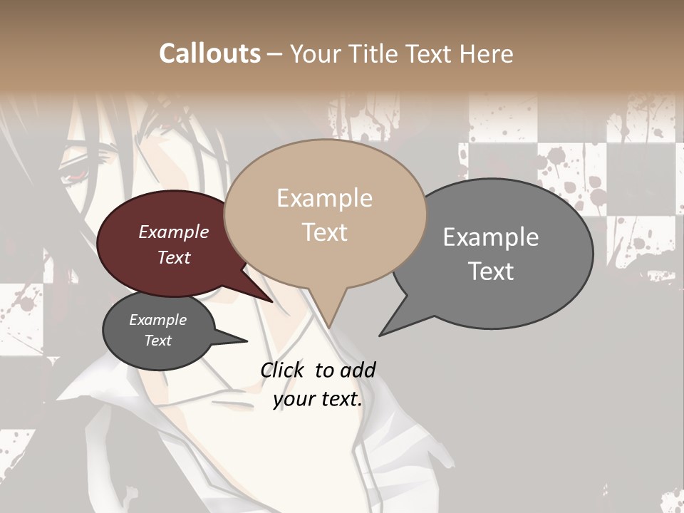 A Man With Black Hair Standing Next To A Woman PowerPoint Template
