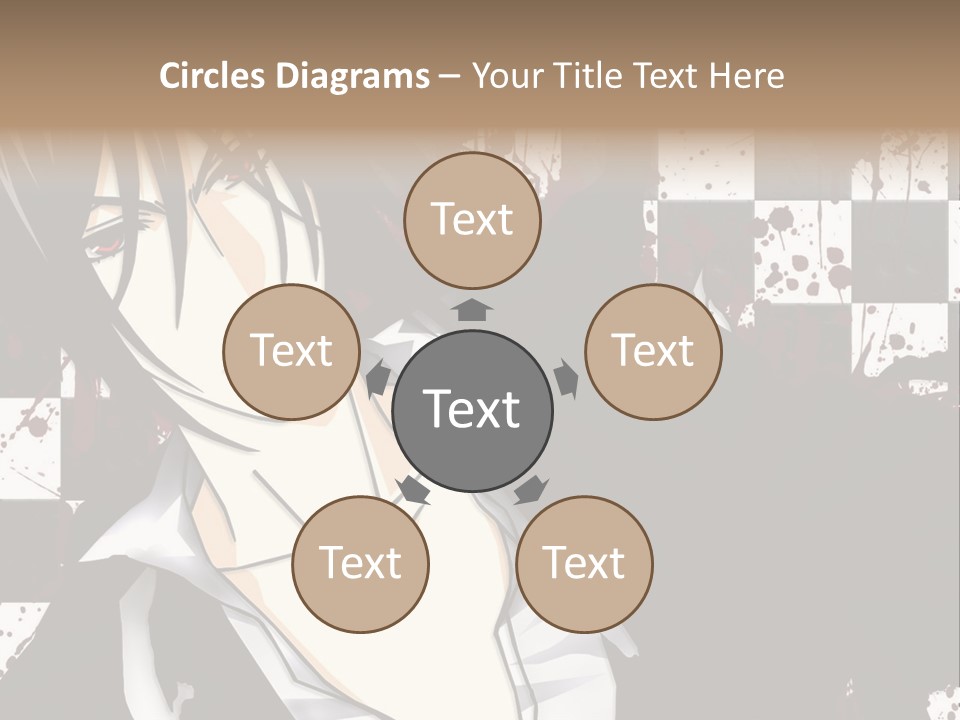 A Man With Black Hair Standing Next To A Woman PowerPoint Template