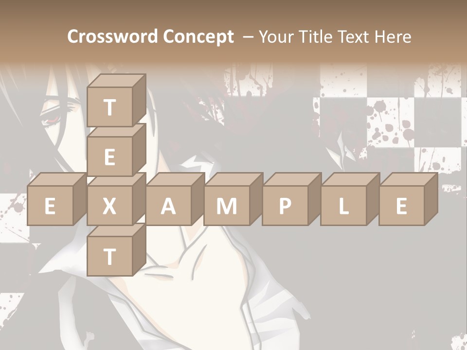 A Man With Black Hair Standing Next To A Woman PowerPoint Template