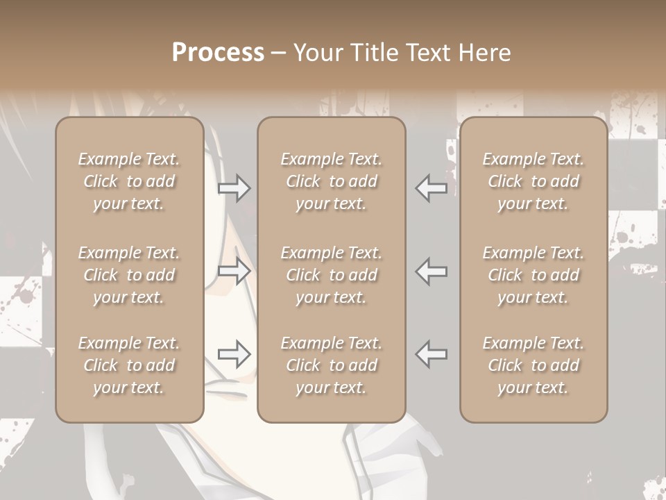A Man With Black Hair Standing Next To A Woman PowerPoint Template