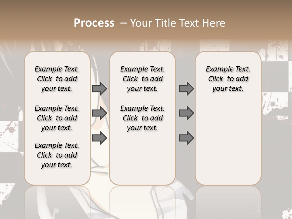 A Man With Black Hair Standing Next To A Woman PowerPoint Template