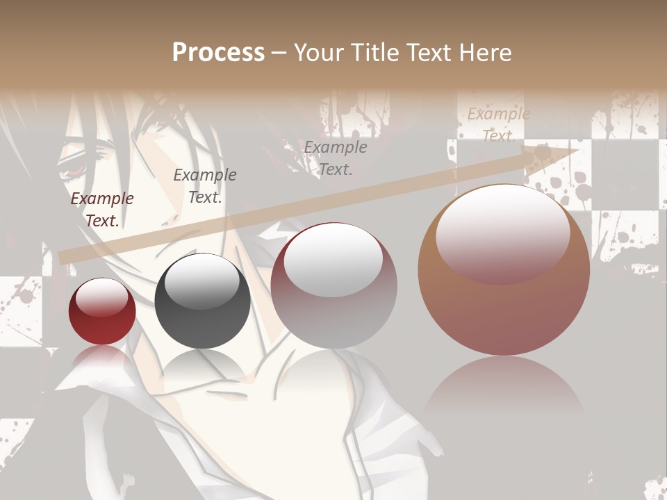 A Man With Black Hair Standing Next To A Woman PowerPoint Template