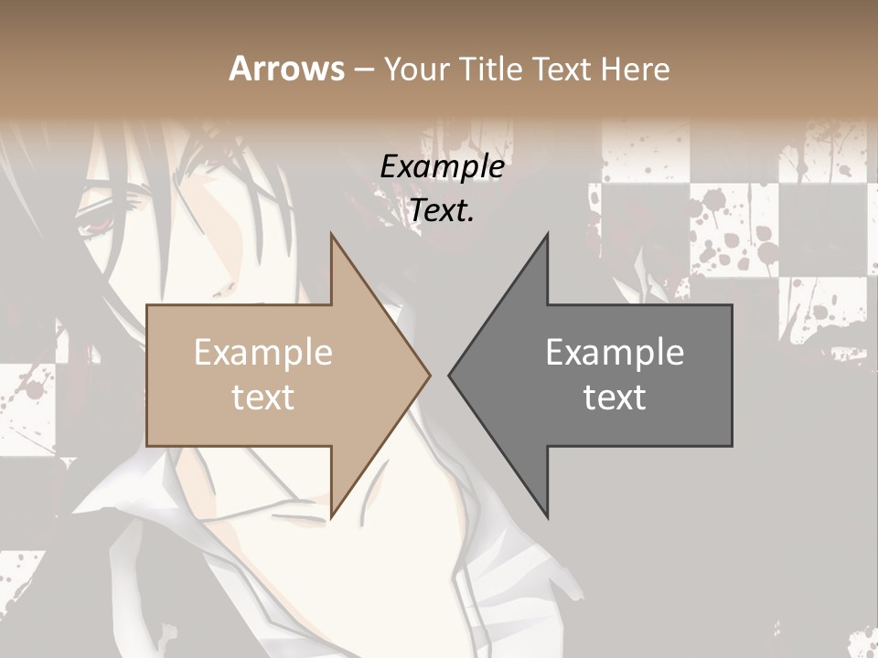 A Man With Black Hair Standing Next To A Woman PowerPoint Template