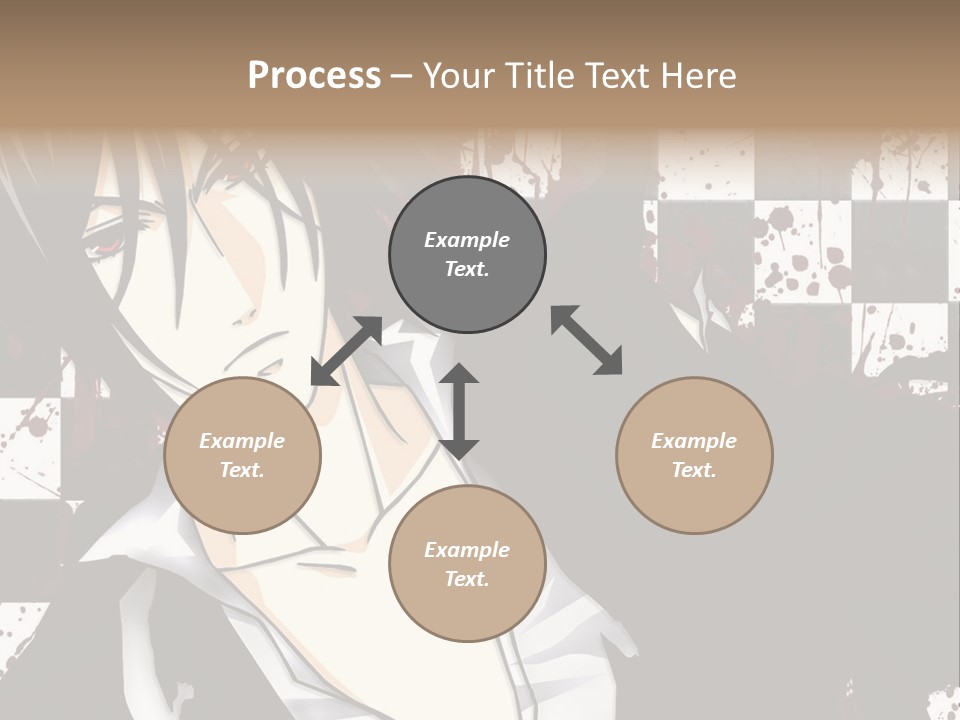 A Man With Black Hair Standing Next To A Woman PowerPoint Template