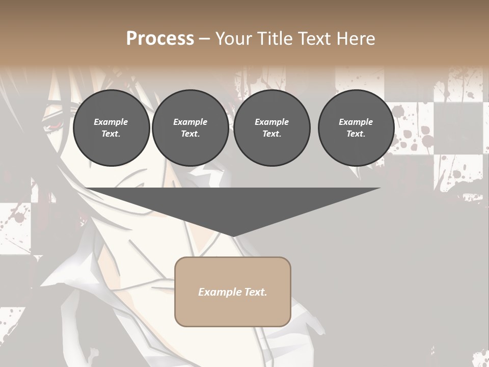 A Man With Black Hair Standing Next To A Woman PowerPoint Template