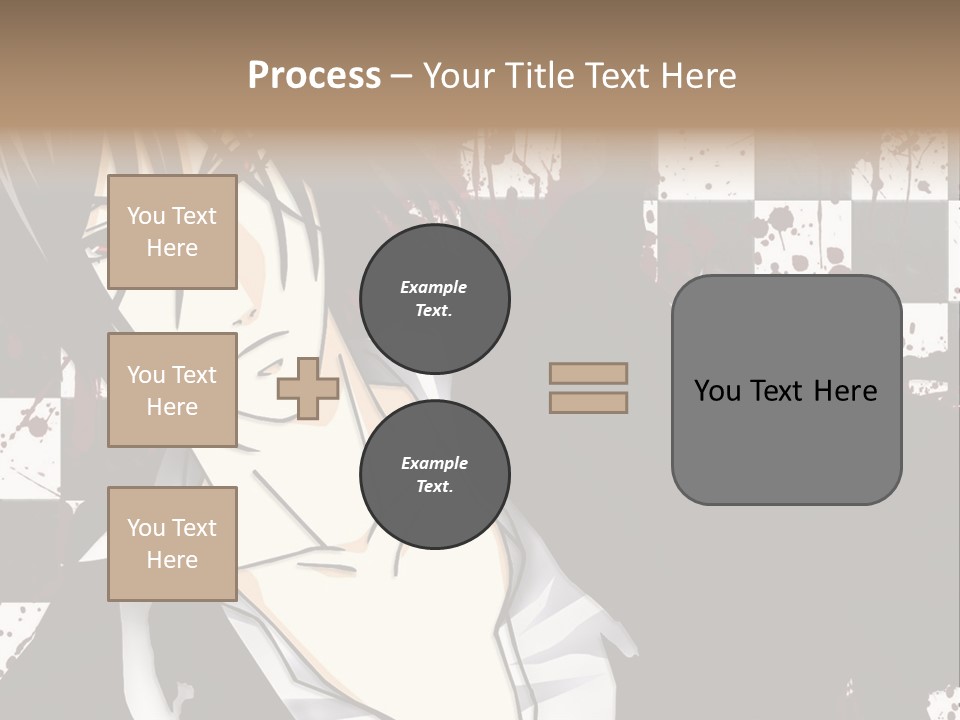 A Man With Black Hair Standing Next To A Woman PowerPoint Template
