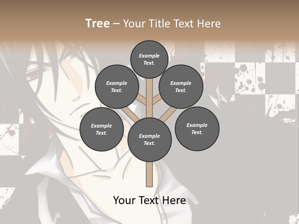 A Man With Black Hair Standing Next To A Woman PowerPoint Template