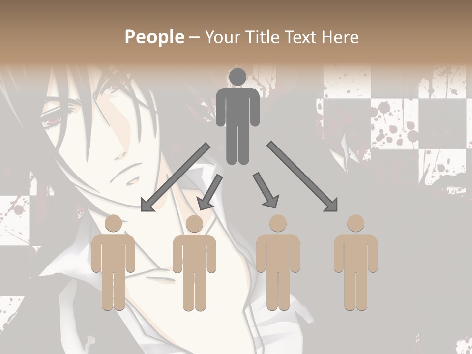 A Man With Black Hair Standing Next To A Woman PowerPoint Template