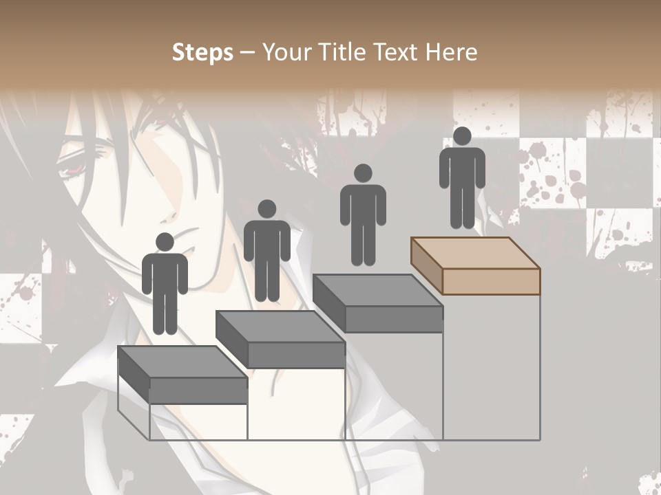 A Man With Black Hair Standing Next To A Woman PowerPoint Template