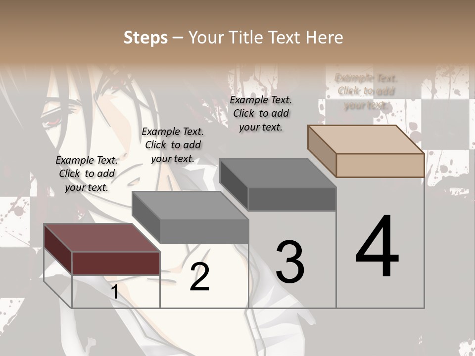 A Man With Black Hair Standing Next To A Woman PowerPoint Template