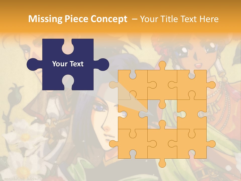 A Group Of Anime Characters Standing Next To Each Other PowerPoint Template