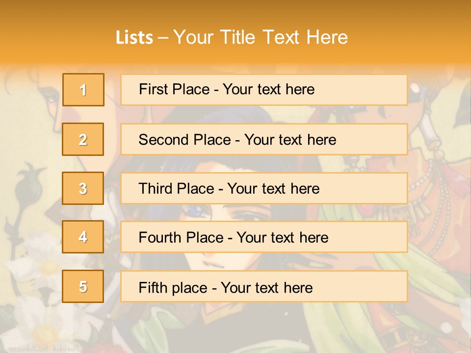 A Group Of Anime Characters Standing Next To Each Other PowerPoint Template