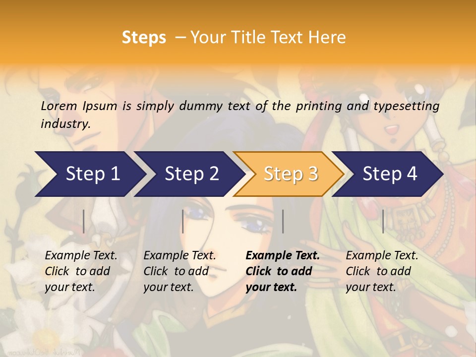A Group Of Anime Characters Standing Next To Each Other PowerPoint Template