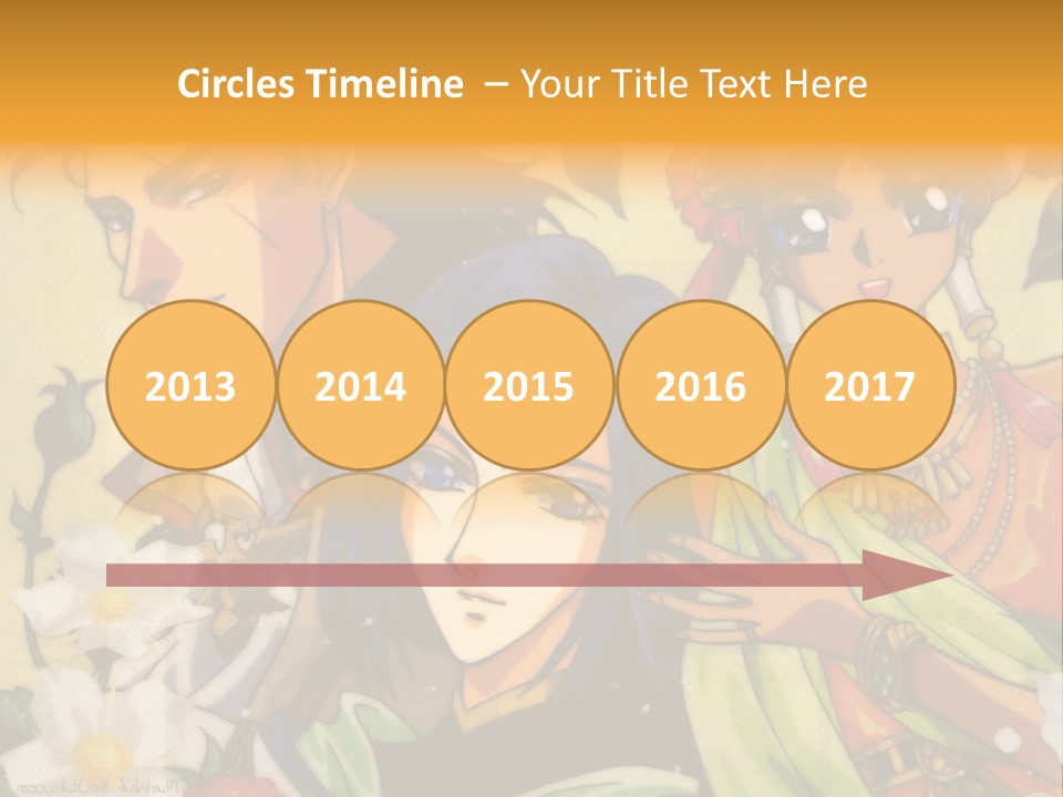 A Group Of Anime Characters Standing Next To Each Other PowerPoint Template