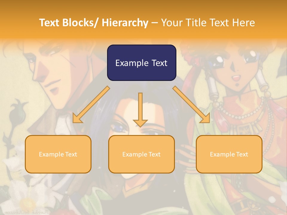 A Group Of Anime Characters Standing Next To Each Other PowerPoint Template