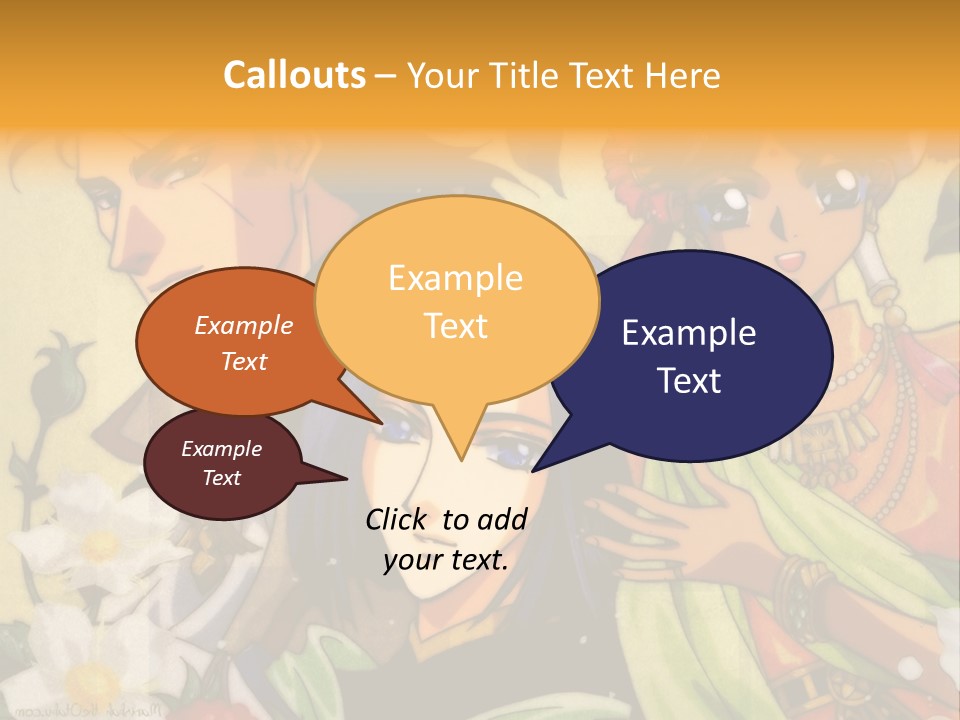 A Group Of Anime Characters Standing Next To Each Other PowerPoint Template